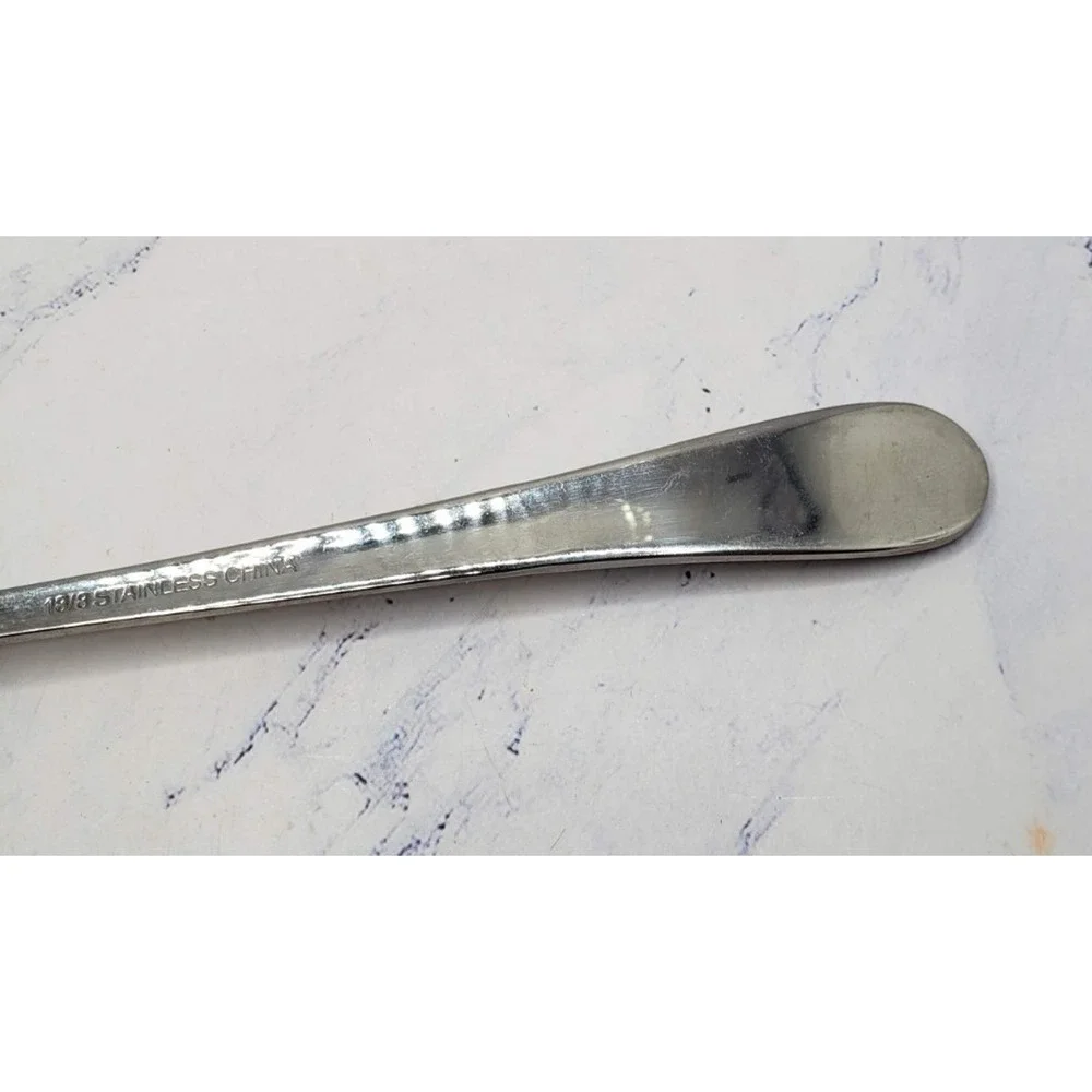 Stainless Steel 8 Inch Classic Flatware Round Soup Spoon